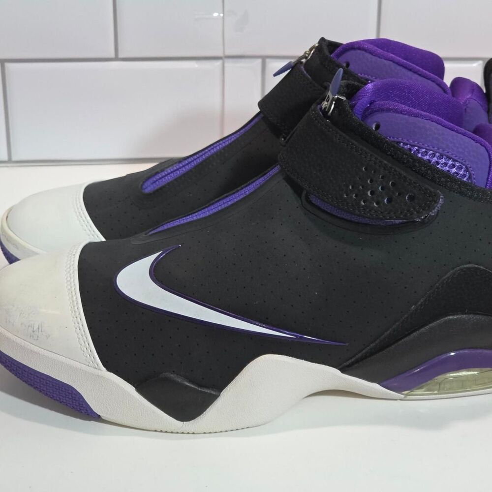 Nike Zoom Flight Club Black Purple White Size 9